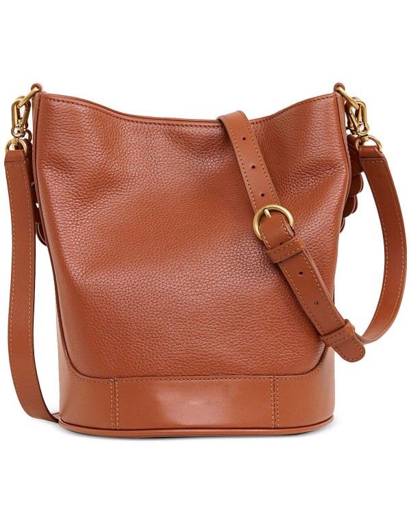 Small Leather Bucket Crossbody