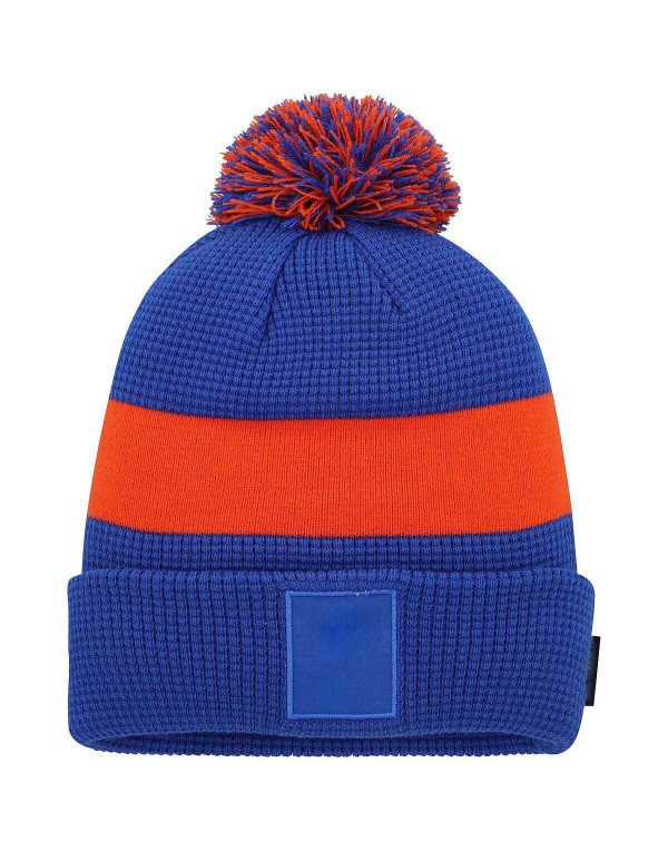 Men's Knit Hat with Cuffed Design and Pom