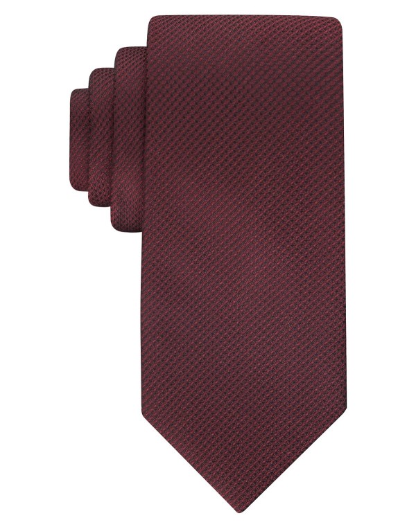 Men's Micro-Grid Solid Tie