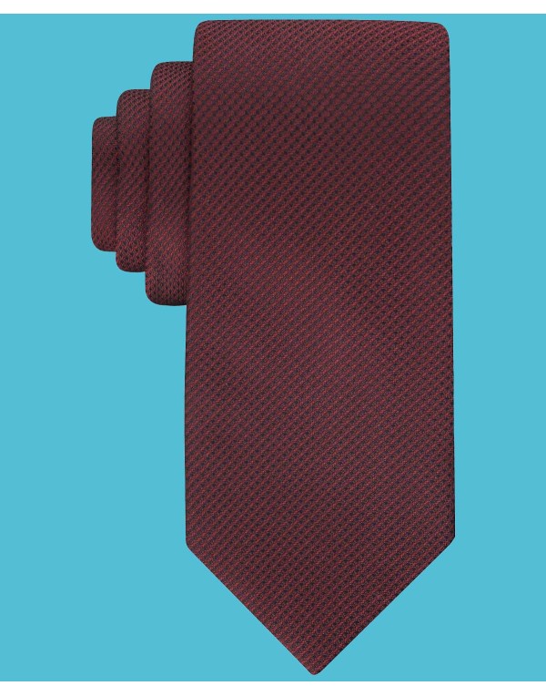 Men's Micro-Grid Solid Tie