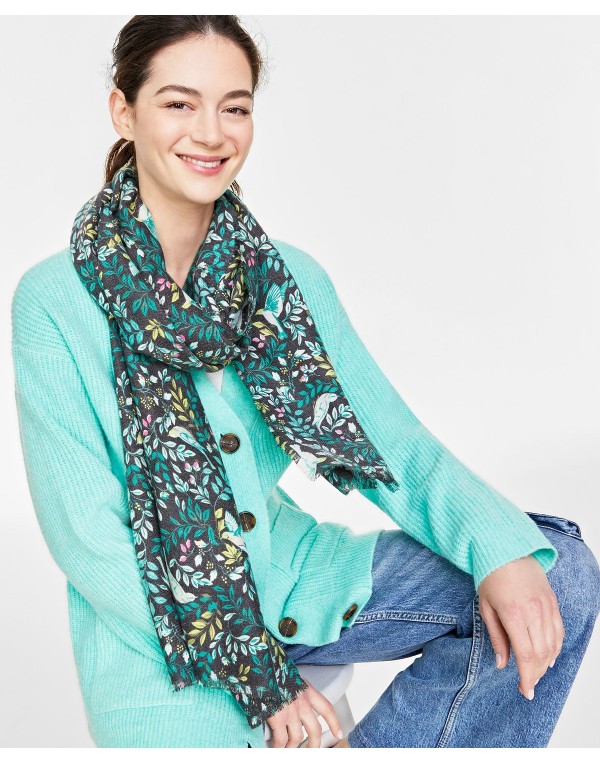 Women's Botanical Garden Printed Wrap Scarf