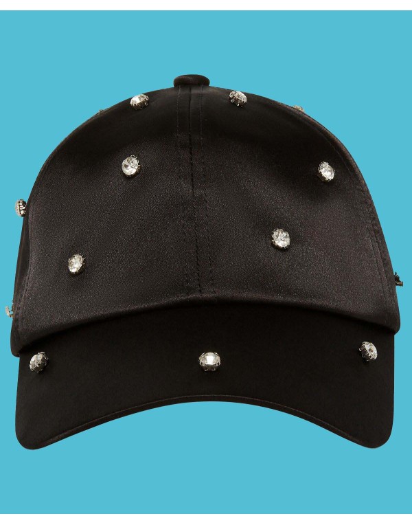 Women's Embellished Satin Baseball Hat