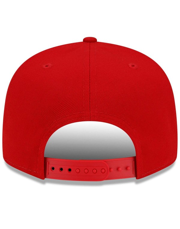 Men's Red Snapback Adjustable Hat