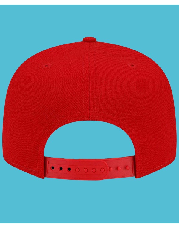 Men's Red Snapback Adjustable Hat