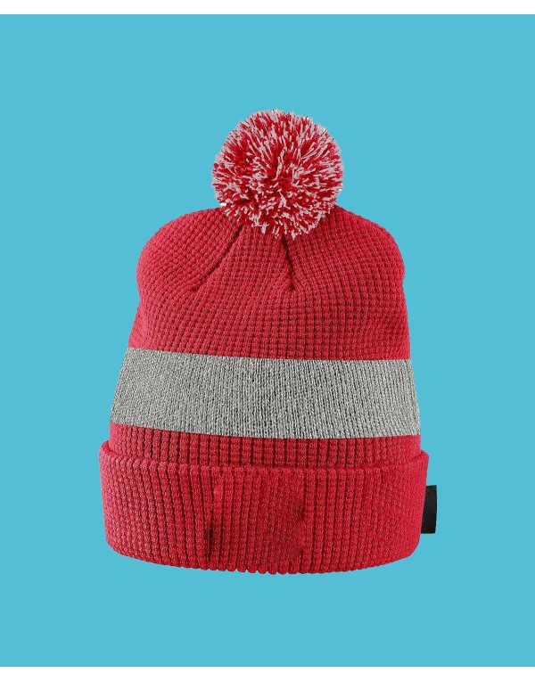 Men's Cuffed Knit Hat with Pom