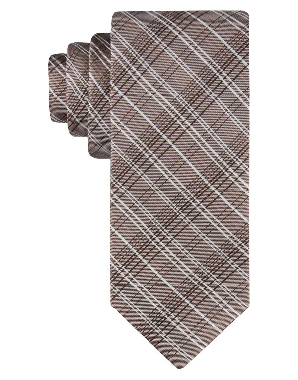 Men's Fine Wire Plaid Tie