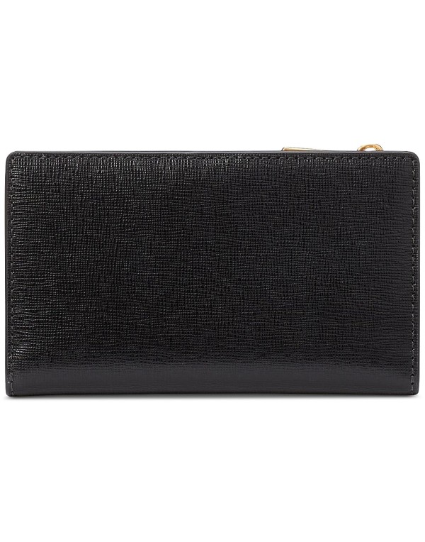 Embellished Leather Slim Bifold Wallet