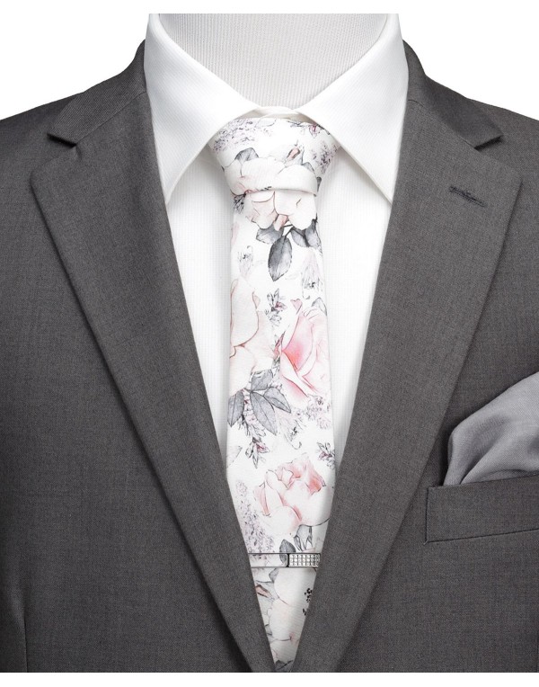 Men's Painted Floral Tie