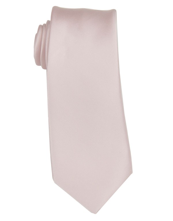 Men's Satin Solid Extra Long Tie