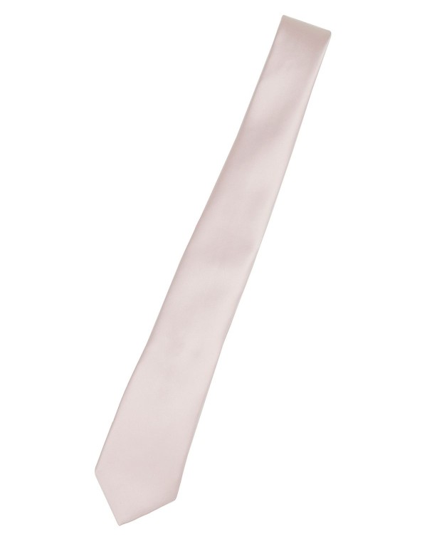 Men's Satin Solid Extra Long Tie