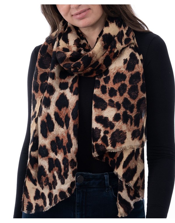 Women's Animal-Print Scarf