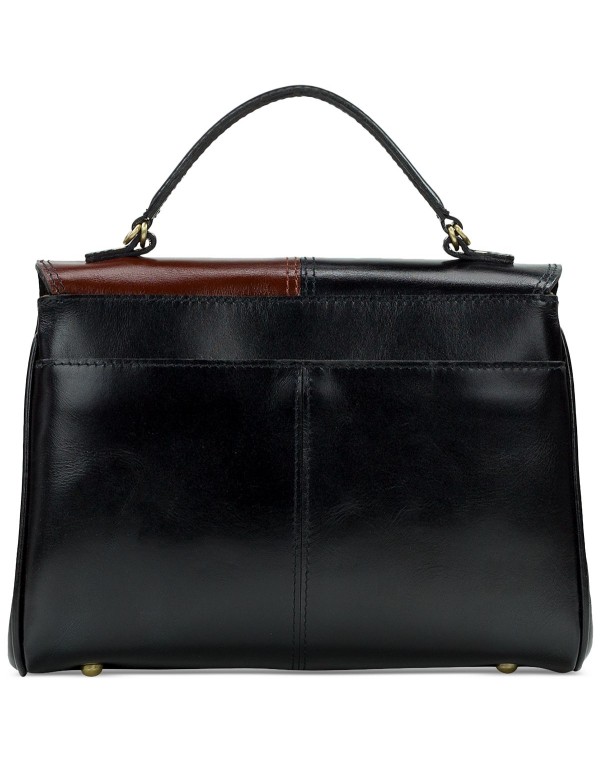 Leather Top Handle Bag