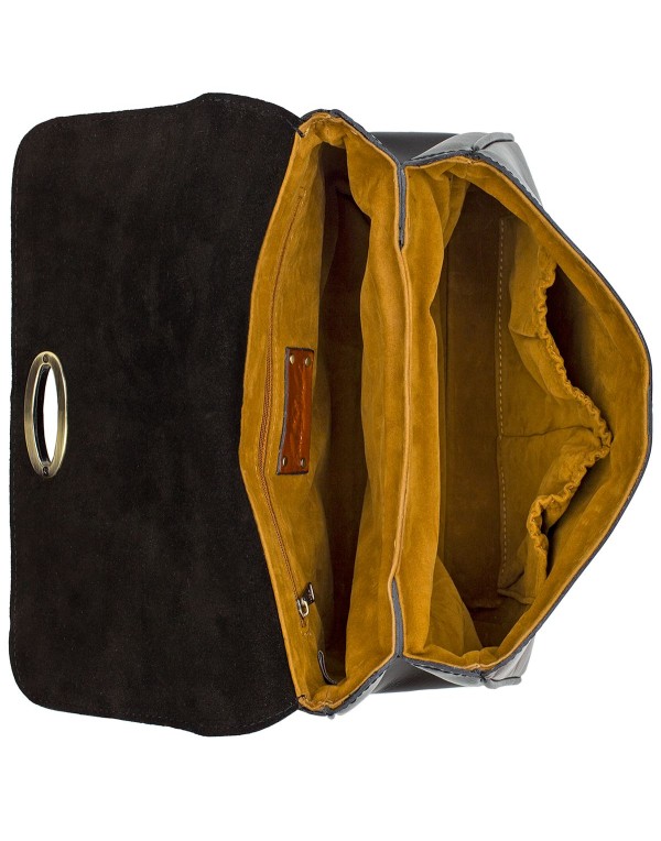 Leather Top Handle Bag