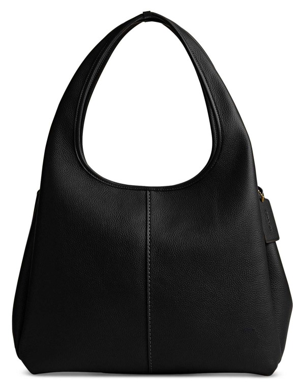 Polished Pebble Leather Shoulder Bag