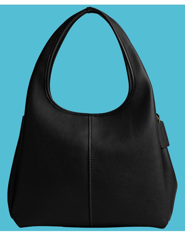 Polished Pebble Leather Shoulder Bag